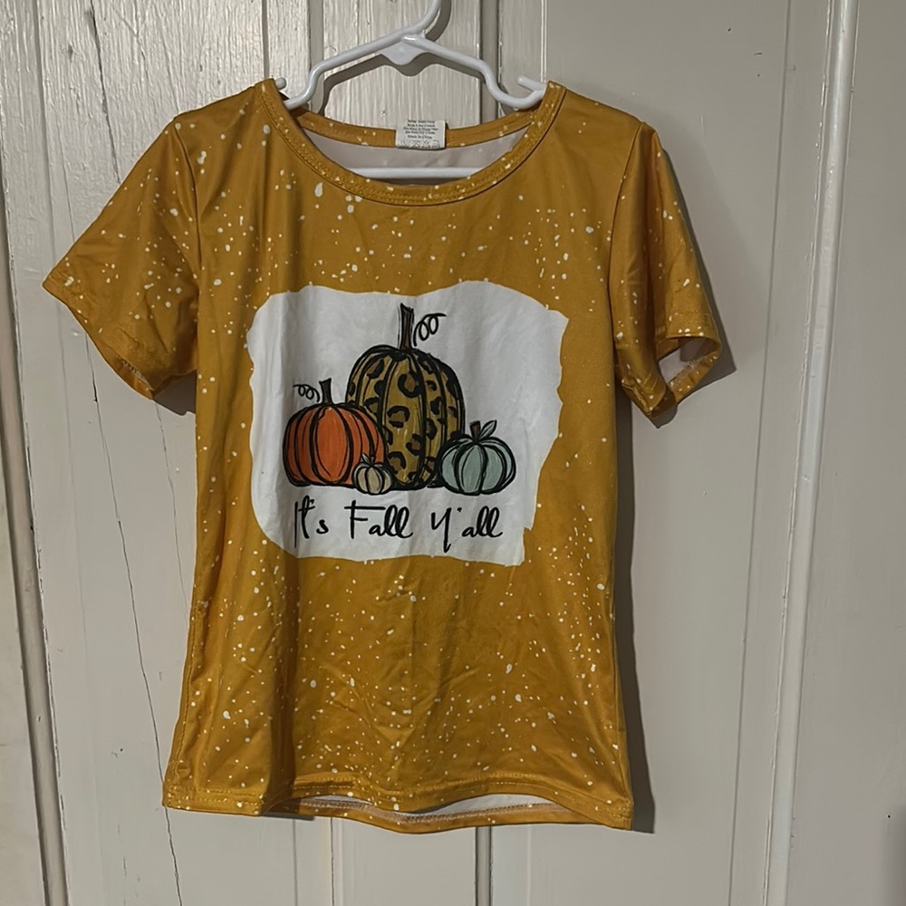 Yellow and White “It’s Fall Y’all” Short Sleeve Tee